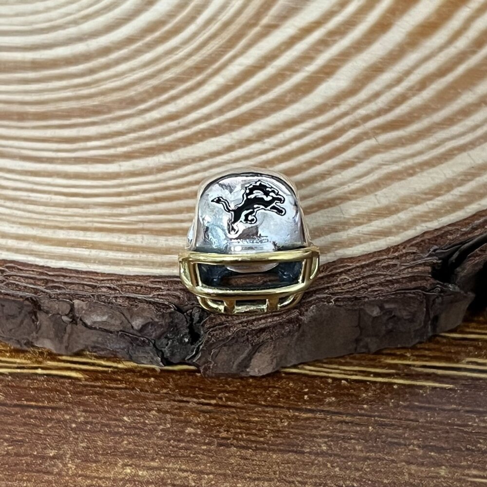 Pandora Detroit Lions Football Helmet Charm Pendant